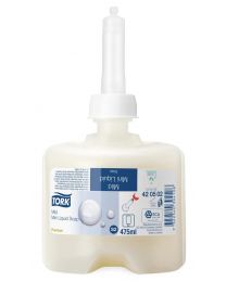 85100012 - Tork Premium Soap Liquid Mini Mild 475ml - S2 - wit - TORK420502