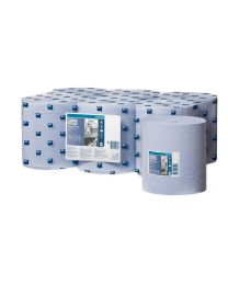 85700018 - Tork Wiping Paper Centerfeed Roll Blue 20cmx320m - M2 - TORK128208