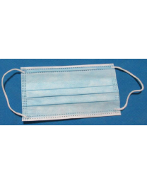 Non-woven chirurgisch mondmasker BLAUW 3-laags + elastiekjes (40x50st)