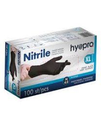 Handschoenen NITRIL ZWART Hypro X-LARGE Niet-gepoederd 4 gr