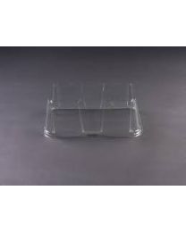 62030074 - RPET patisseriedeksel ventilerend ACTIPACK 2010DXN03 - transparant - INT 205x110x80mm