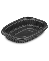 Ravier en PP HMR COOKIPACK COOK1000NSNC - noir - 215x170x50mm 1000ml REUSE