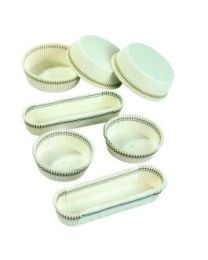 Papieren cuvet met gouden rand nr5 CALYPSO - wit - ø28x20mm