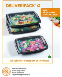 Deliveripack Take a way box réutisable 900 ml