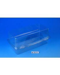 62010200 - RPET patisseriedoos met scharnierdeksel ventilerend PATIPACK B22NV - transparant - INT 217x102x98mm