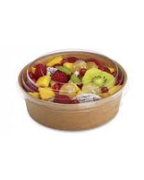 Pot rond en carton POKEPACK POTCART1130C - brun - ø183x59mm 1130ml