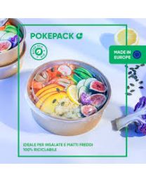 Container karton POKEPACK rond bruin 148x47mm 500ml