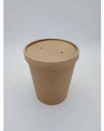 61600052 - Kartonnen pot - bruin kraft - ø118x131mm 960ml