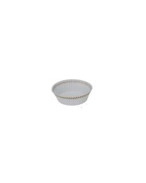 Papieren cuvet met gouden boord nr1201 CALYPSO- wit - ø60x25mm