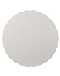 Kartonnen gebekte onderleggers - wit - ø 320mm