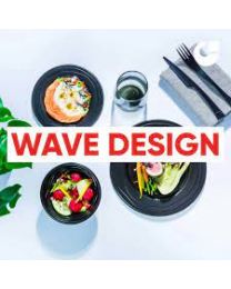 Bowlipack Wave Design herbruikbare bowl 1000 ml