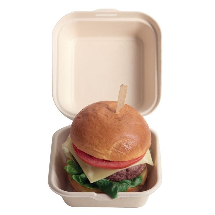 Shinkan ongebruikt deksel Hamburgerdoosjes kopen? Milieuvriendelijke verpakking voor hamburgers |  Variapack